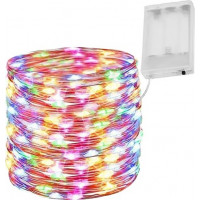 Dekorační LED osvětlení na drátku - 100 LED - vícebarevná