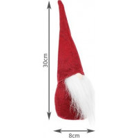 Vánoční stojící skřítek 30 cm - červený