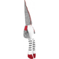 Vánoční sedící elf 50 cm - šedý