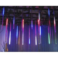 Světelná závěsná girlanda padající sníh - 36 LED 50 cm - vícebarevná