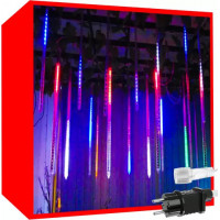 Světelná závěsná girlanda padající sníh - 36 LED 50 cm - vícebarevná