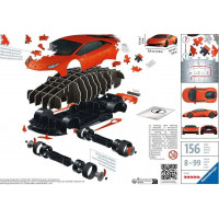 RAVENSBURGER 3D puzzle Lamborghini Huracán Evo oranžové 156 dílků