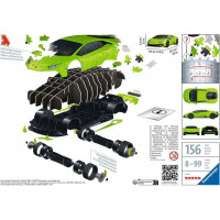 RAVENSBURGER 3D puzzle Lamborghini Huracán Evo zelené 156 dílků