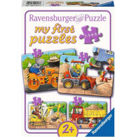 RAVENSBURGER Moje první puzzle Zvířata na staveništi 4v1 (2,4,6,8 dílků)