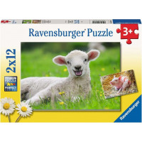 RAVENSBURGER Puzzle Hospodářská zvířata 2x12 dílků