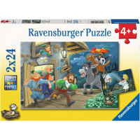 RAVENSBURGER Puzzle Pohádky 2x24 dílků