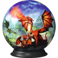 RAVENSBURGER Puzzleball Mystický drak 73 dílků