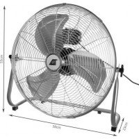 Podlahový ventilátor 55 cm - stříbrný