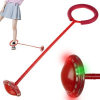 Červené švihadlo Hula hoop s LED světelnými efekty