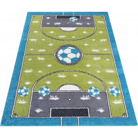 Dětský koberec Stadion - zelený/modrý
