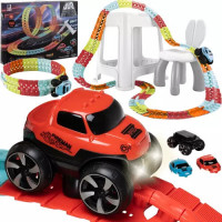 Flexibilní závodní autodráha - 194 prvků + auto