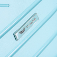 Moderní cestovní kufry WAY - set S+M+L - světle modré - TSA zámek