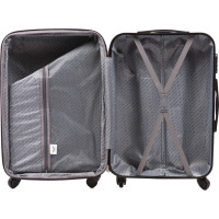 Moderní cestovní kufry PAVO - set S+M+L - bílé