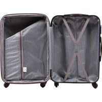 Moderní cestovní kufry PAVO - set XS+S+M+L - světle růžové