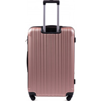 Moderní cestovní kufr FLAMENGO - vel. L - rose gold