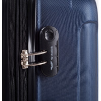 Moderní cestovní kufry FLAMENGO - set S+M+L - světle modré