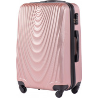 Moderní cestovní kufr CADERE - vel. M - rose gold