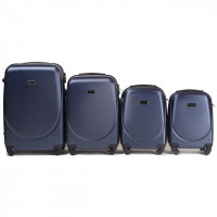 Moderní cestovní kufry GUS - set XS+S+M+L - tmavě modré
