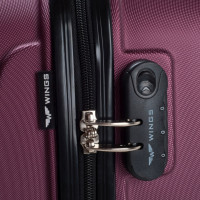 Moderní cestovní kufry GUS - set XS+S+M+L - vínově červené