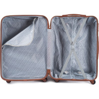 Moderní cestovní kufry ARROW - set KK+XS+S+M+L - krémově bílé