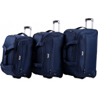 Moderní cestovní tašky CAPACITY - set S+M+L - tmavě modré