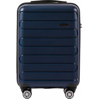 Moderní cestovní kufr BULK - vel. S - tmavě modrý - TSA zámek
