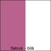 Barevné provedení - fialová / bílá