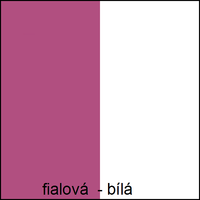 Barevné provedení - fialová / bílá