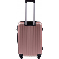 Moderní cestovní kufr FLAMENGO - vel. M - rose gold