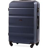 Moderní cestovní kufr WALL - vel. L - tmavě modrý