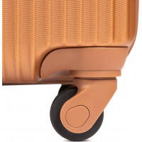 Moderní cestovní kufry WILL - set S+M+L - rose gold