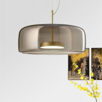 Stropní LED svítidlo SUNSET wide šedé - 5W - zlaté