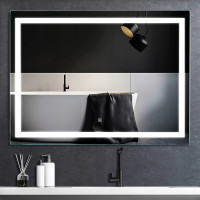 Obdélníkové zrcadlo REA ANGULAR 80x60 cm - s LED podsvícením