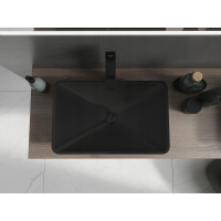 Umyvadlo z litého mramoru MEXEN ESPER 60 cm - černé, 23036071