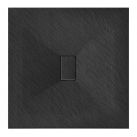 Sprchová SMC vanička MEXEN HUGO 100x100 cm - černá, 42701010