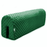 Chránič na dětskou postel MINKY 100 cm - tmavě zelený