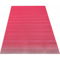 Sisalový koberec DWAYNE stripes - červený