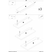 Psací stůl GATE se šuplíky - antracitový/dub wotan