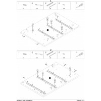 Psací stůl GATE se šuplíky - antracitový/dub wotan