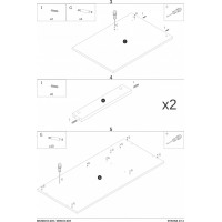 Psací stůl GATE se šuplíky - antracitový/dub wotan
