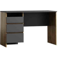 Psací stůl GATE se šuplíky - antracitový/dub wotan