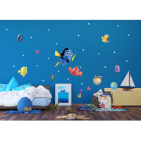 Dětská samolepka na zeď - DISNEY - Nemo a Dory - 42,5x65 cm