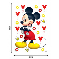 Dětská samolepka na zeď - DISNEY - Mickey Mouse - 42,5x65 cm