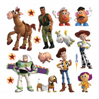 Dětská samolepka na zeď - DISNEY - Příběh hraček - Woody - 30x30 cm