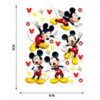 Dětská samolepka na zeď - DISNEY - Mickey pózuje - 65x85 cm