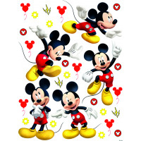 Dětská samolepka na zeď - DISNEY - Mickey pózuje - 65x85 cm