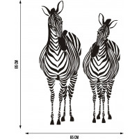 Moderní samolepka na zeď - Zebry - 65x85 cm