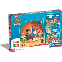 CLEMENTONI Puzzle Tlapková patrola 3x48 dílků