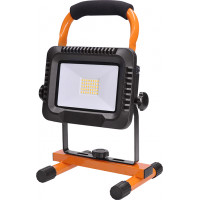 LED reflektor 20W, přenosný, nabíjecí, 1600lm, oranžovo-černý