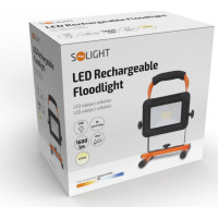 LED reflektor 20W, přenosný, nabíjecí, 1600lm, oranžovo-černý